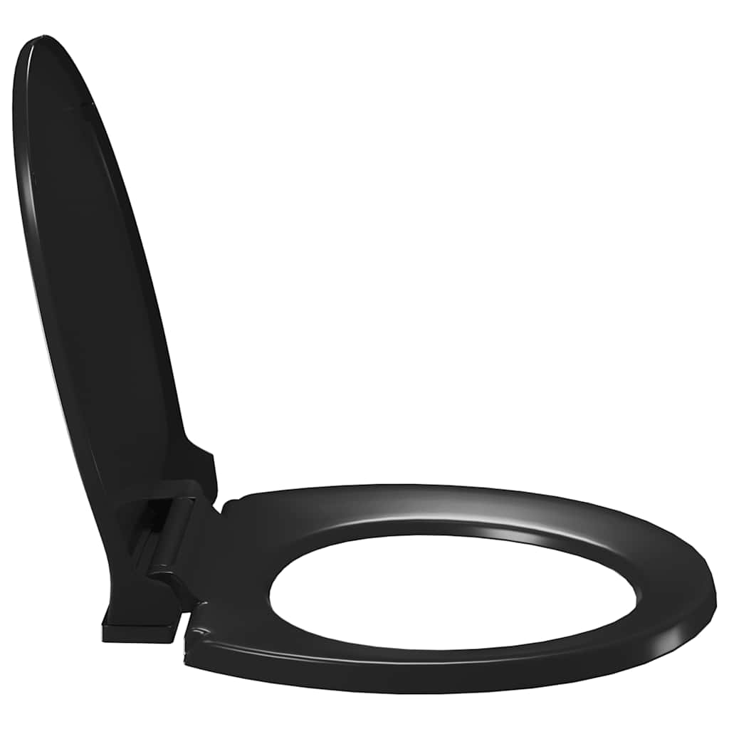 toiletsæde med soft-close og quick release-design sort