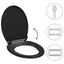 toiletsæde med soft-close og quick release-design sort