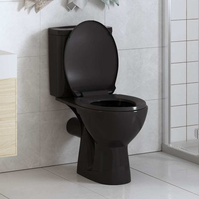 toiletsæde med soft-close og quick release-design sort