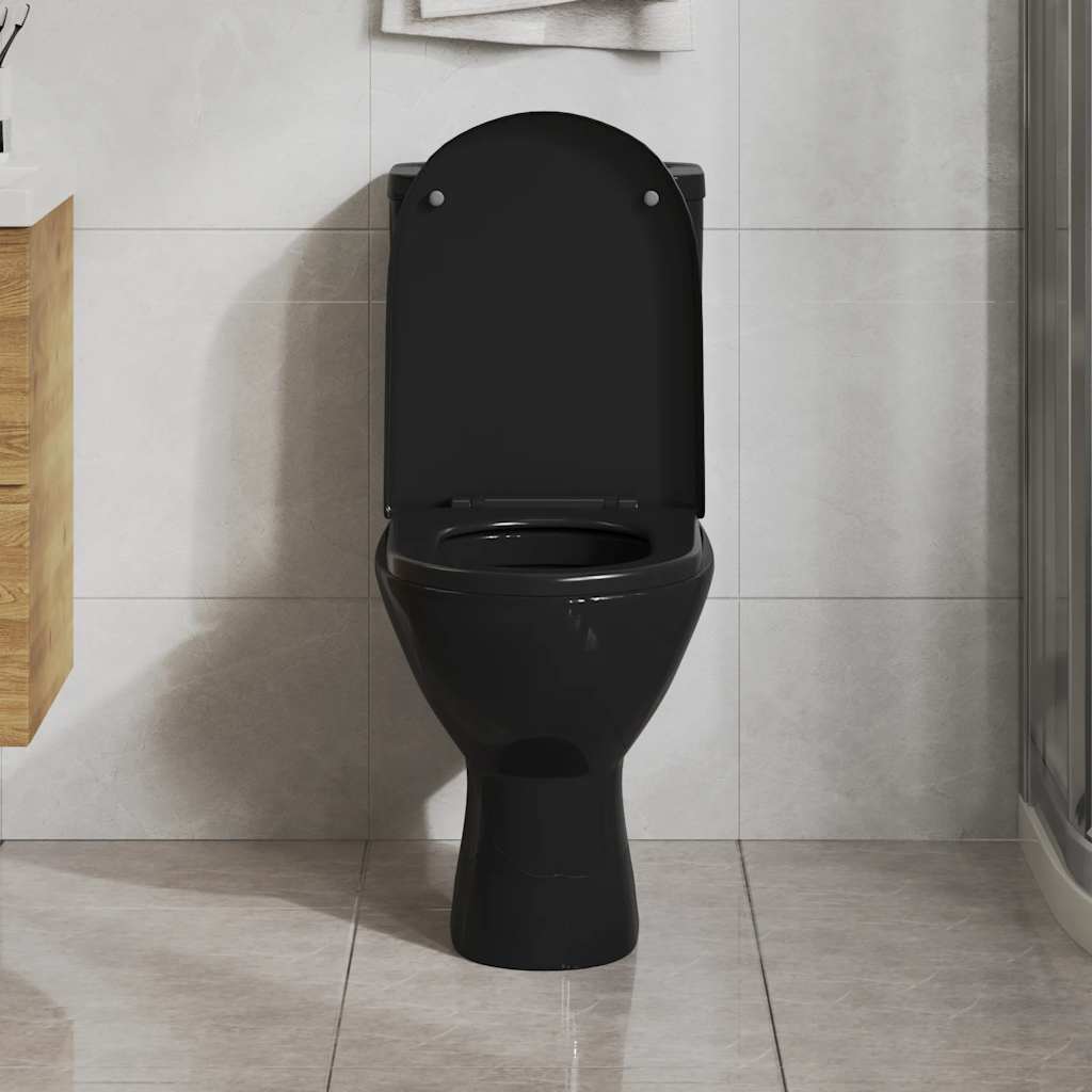 toiletsæde med soft-close og quick release-design sort