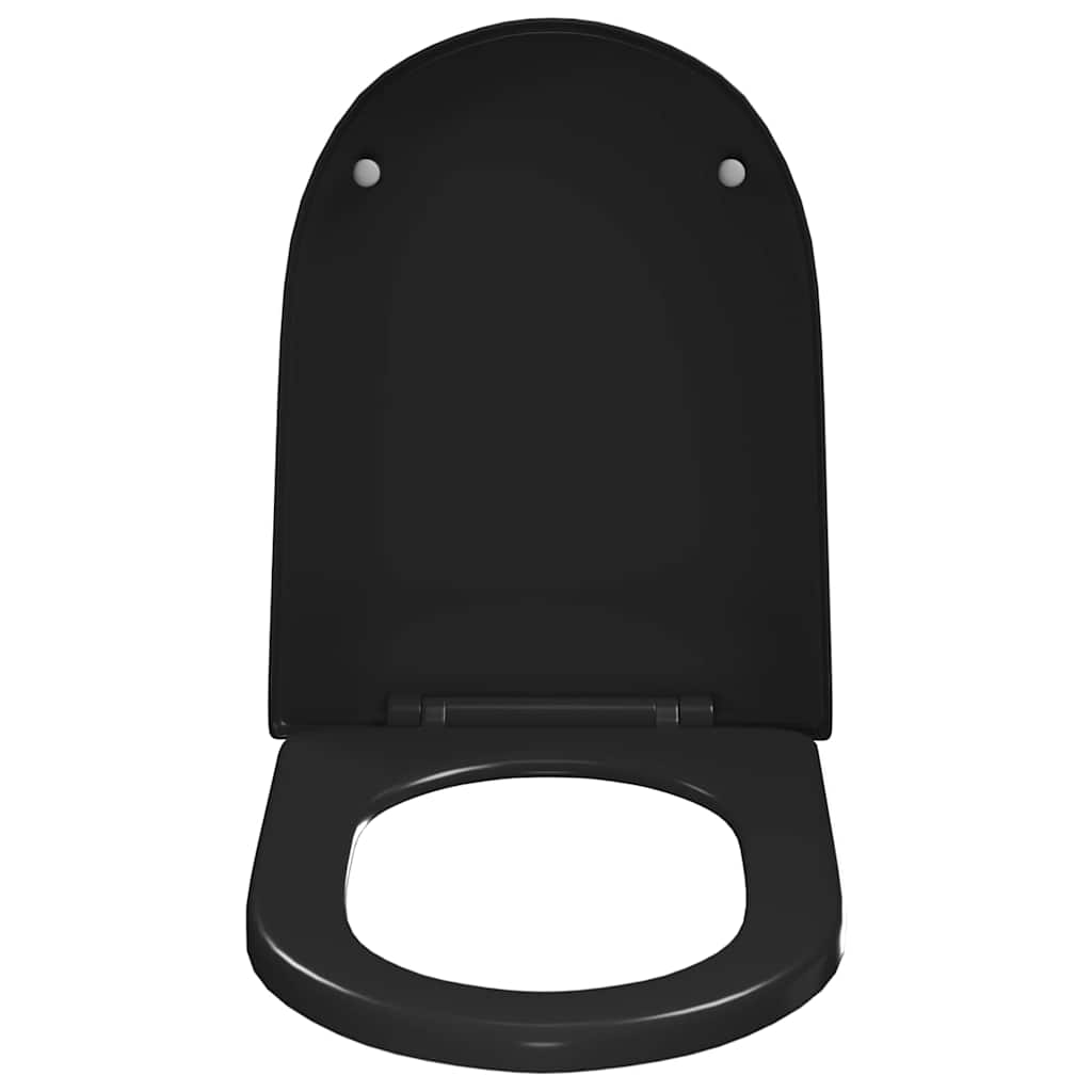 toiletsæde med soft-close og quick release-design sort