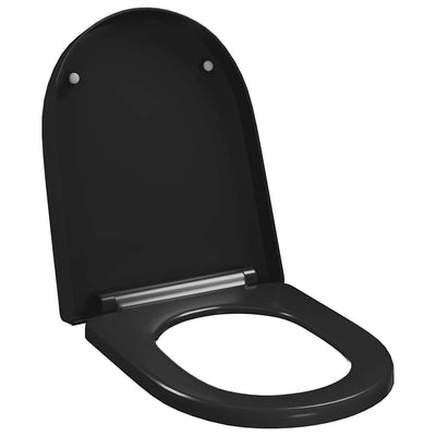 toiletsæde med soft-close og quick release-design sort
