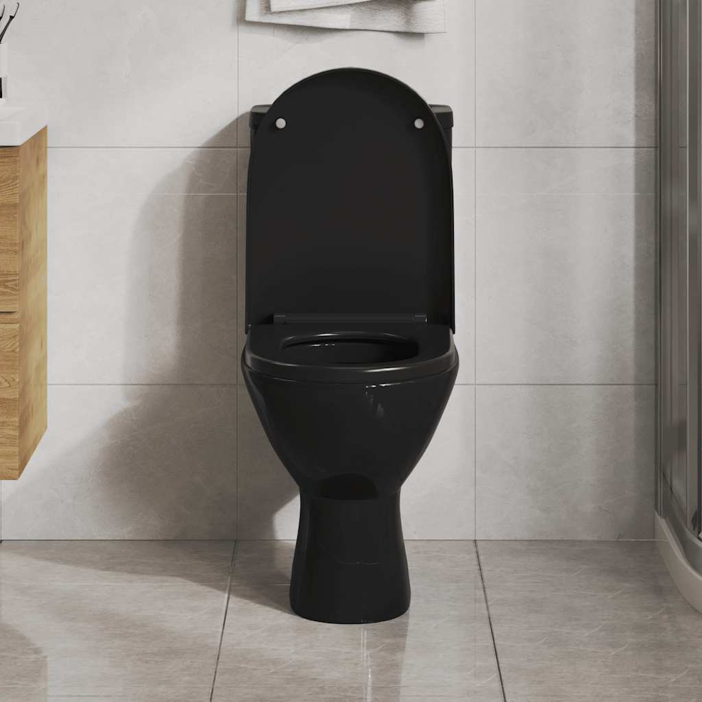 toiletsæde med soft-close og quick release-design sort
