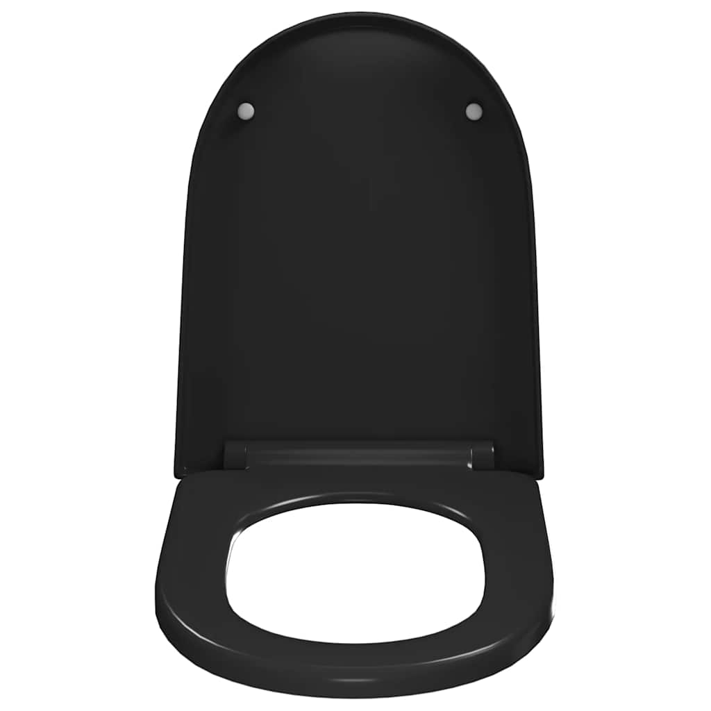toiletsæde med soft-close og quick release-design sort