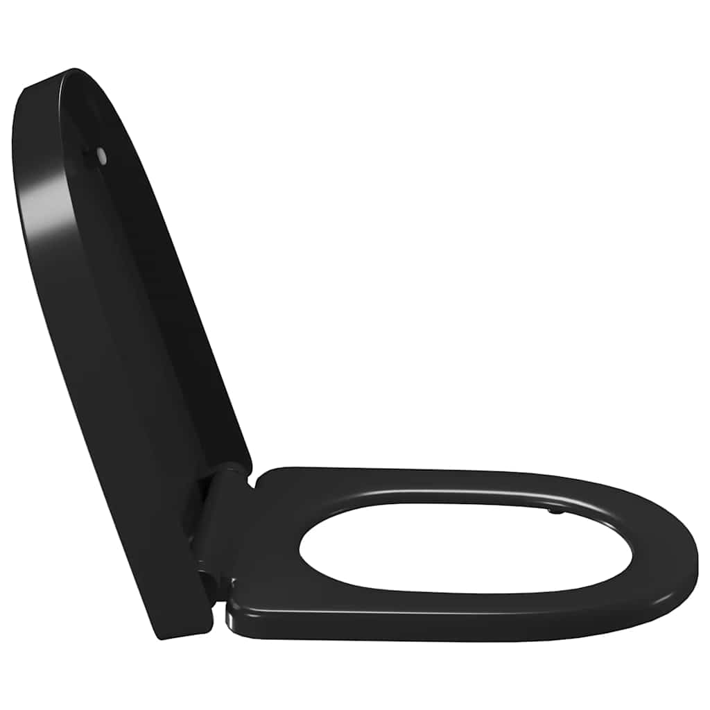 toiletsæde med soft-close og quick release-design sort