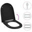 toiletsæde med soft-close og quick release-design sort
