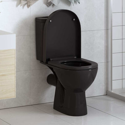 toiletsæde med soft-close og quick release-design sort