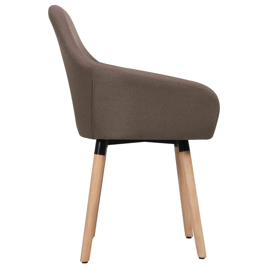 spisebordsstole 2 stk. stof brun