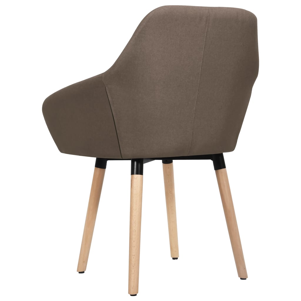 spisebordsstole 2 stk. stof brun