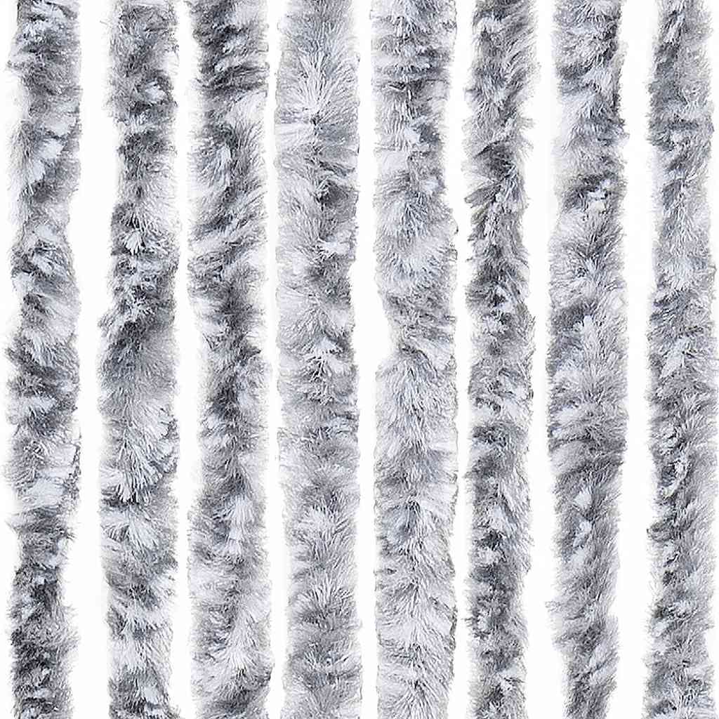 insektgardin 56 x 185 cm hvid og grå
