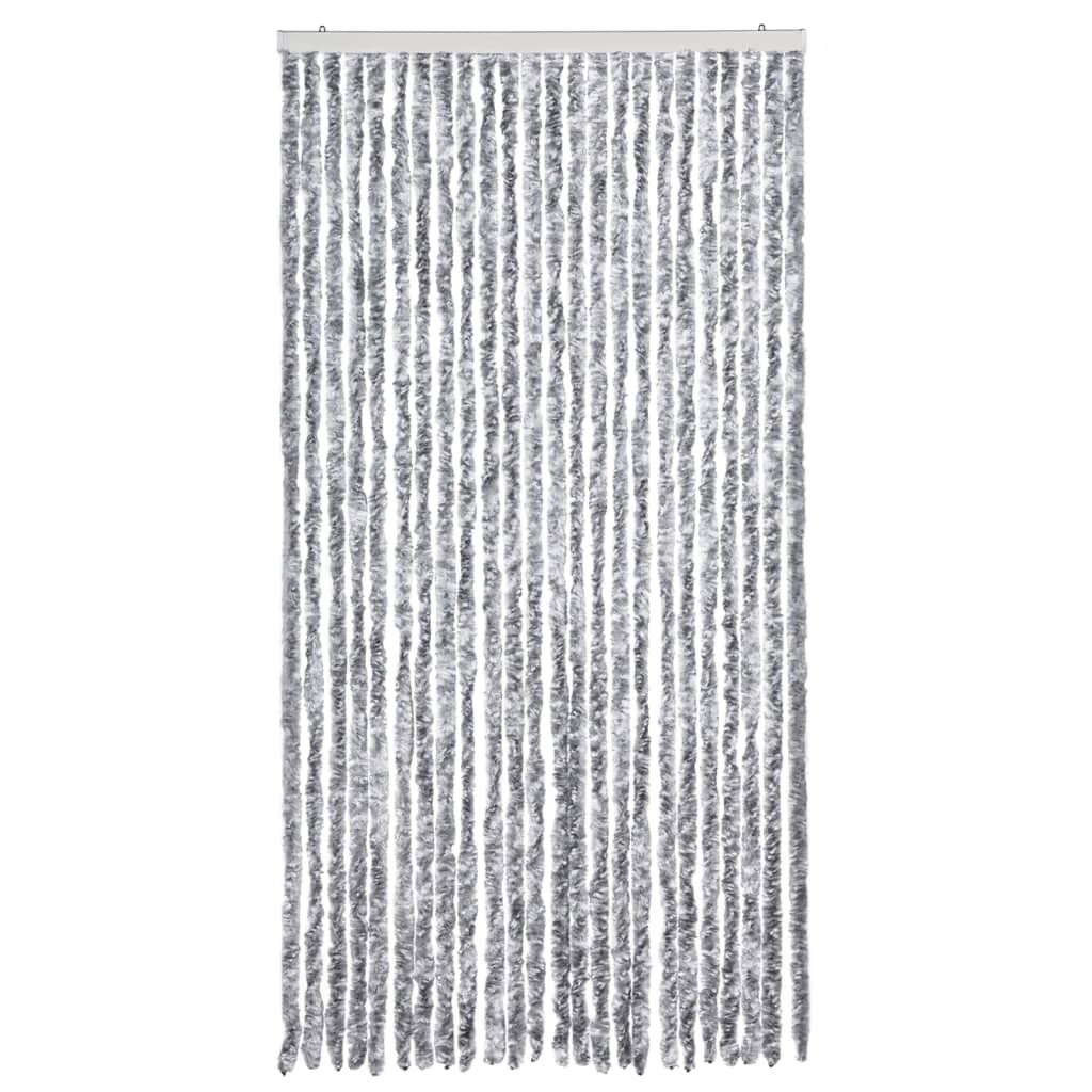 insektgardin 100 x 220 cm hvid og grå