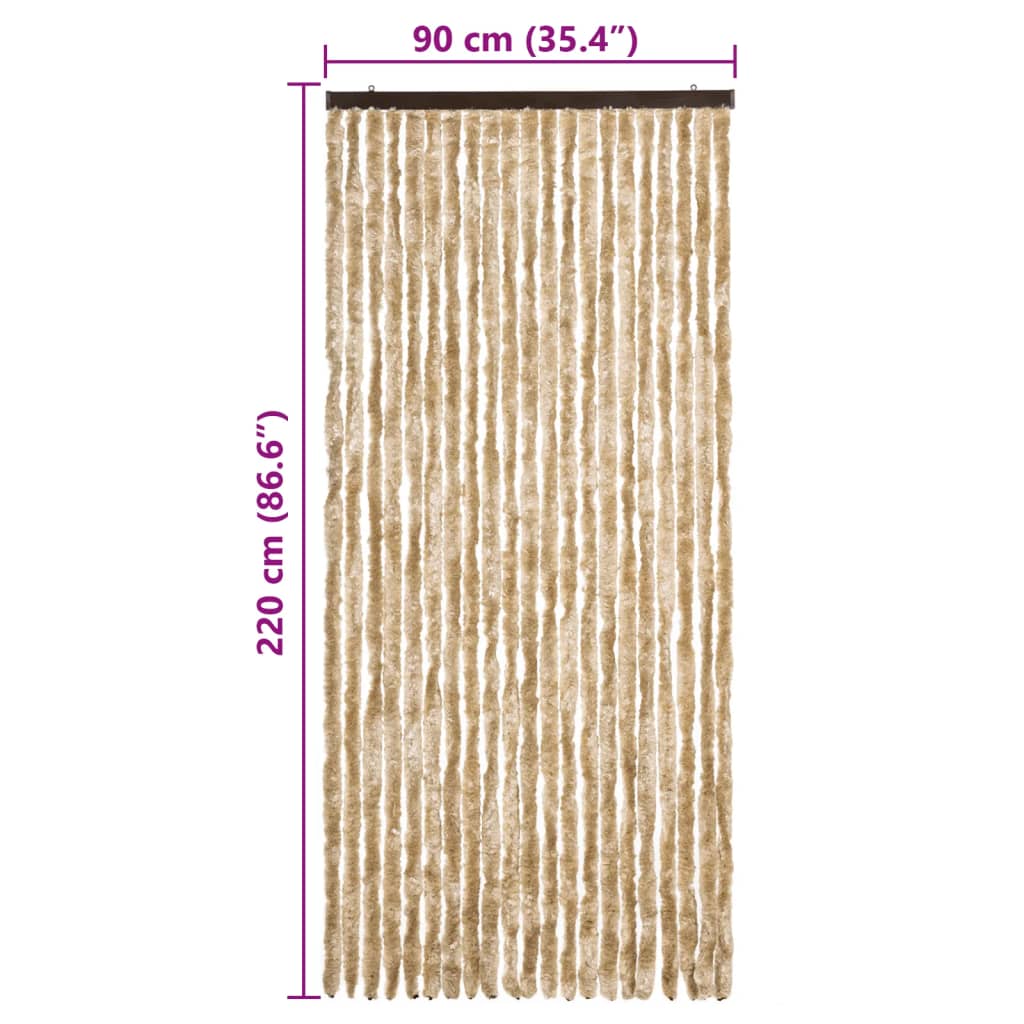 insektgardin 90 x 220 cm beige