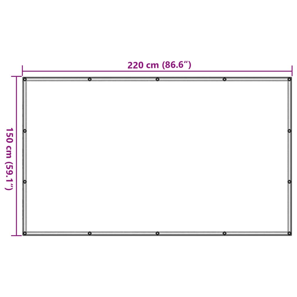 trailernet HDPE 1,5 x 2,2 m sort