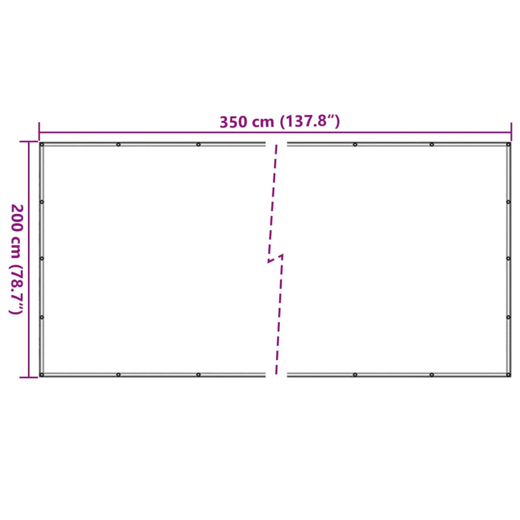 trailernet HDPE 2 x 3,5 m sort
