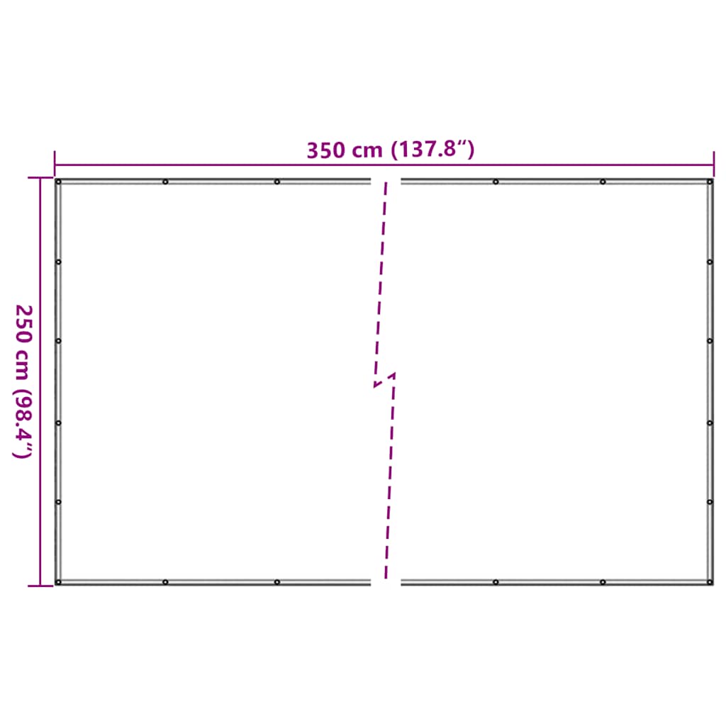 trailernet HDPE 2,5 x 3,5 m sort