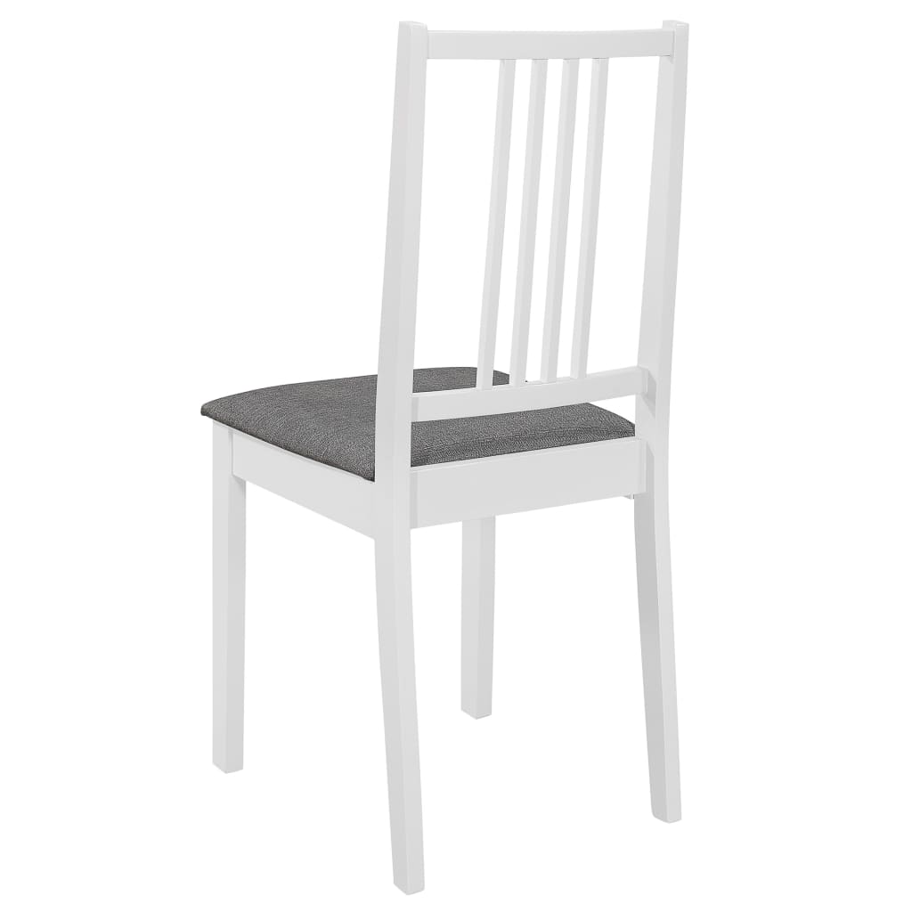 spisebordssæt 3 dele MDF hvid