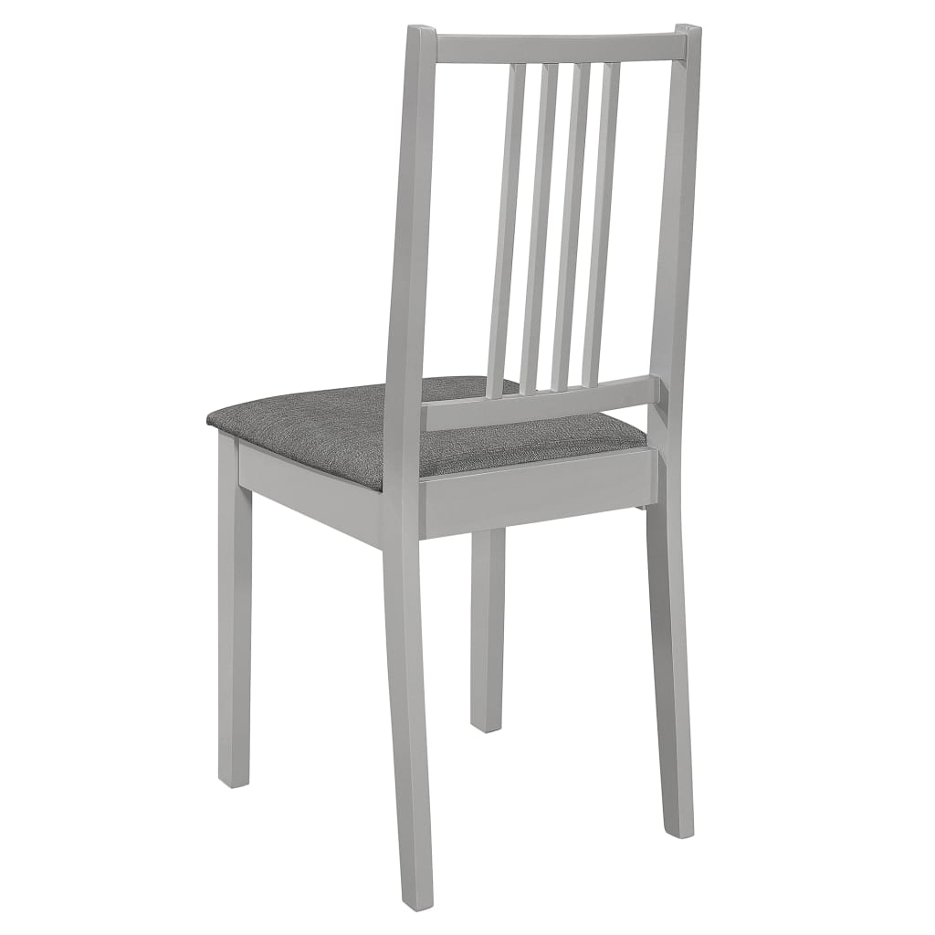spisebordssæt 3 dele MDF grå