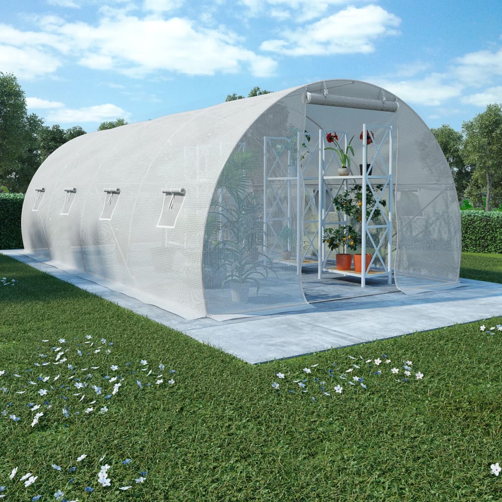 drivhus 18 m² 600x300x200 cm