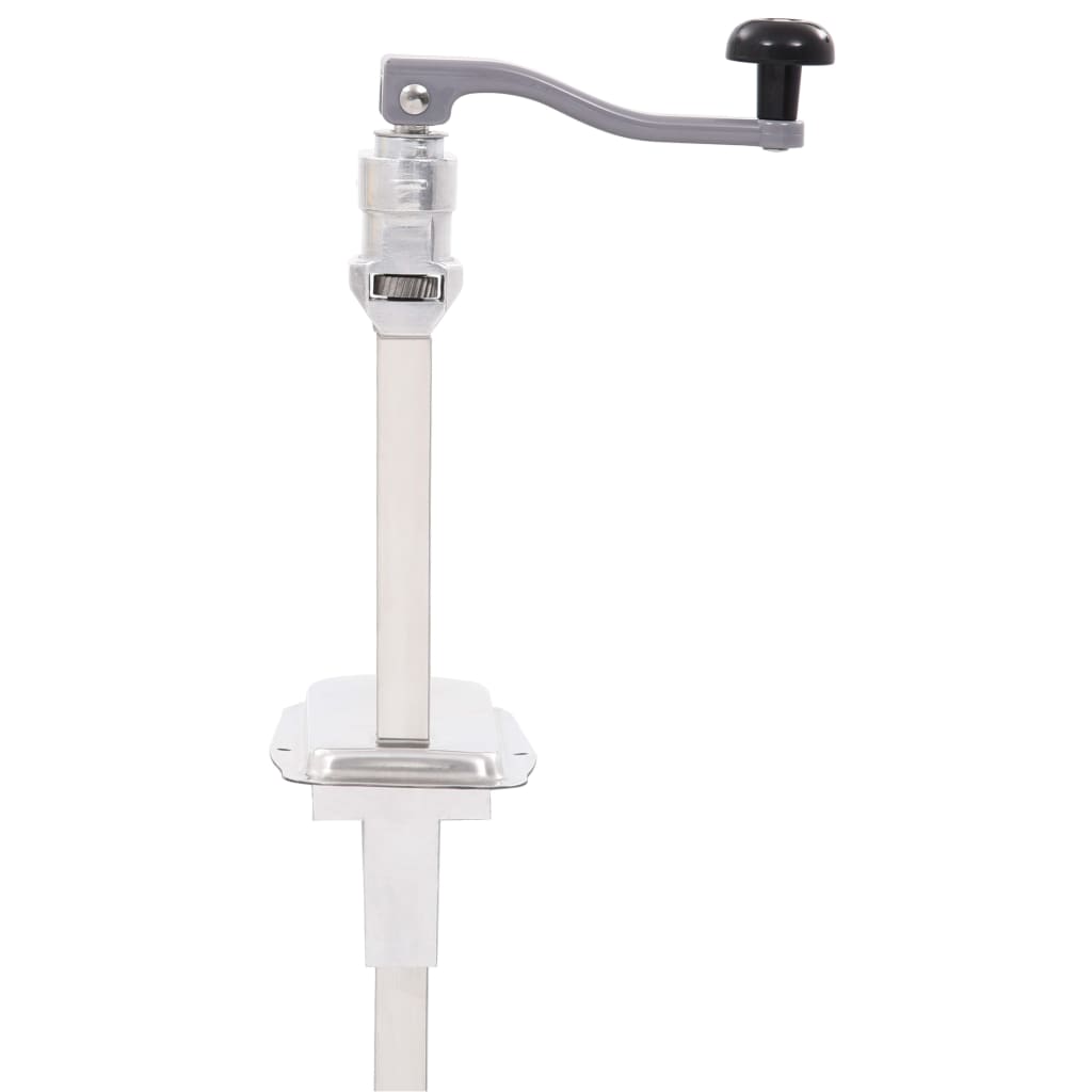 dåseåbner 70 cm aluminium og rustfrit stål sølvfarvet