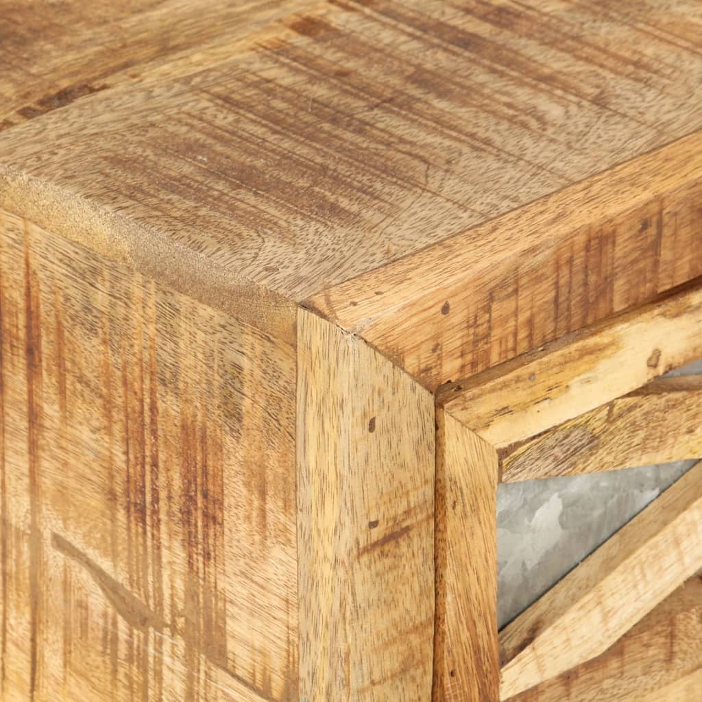 sofabord 110 x 50 x 38 cm massivt mangotræ