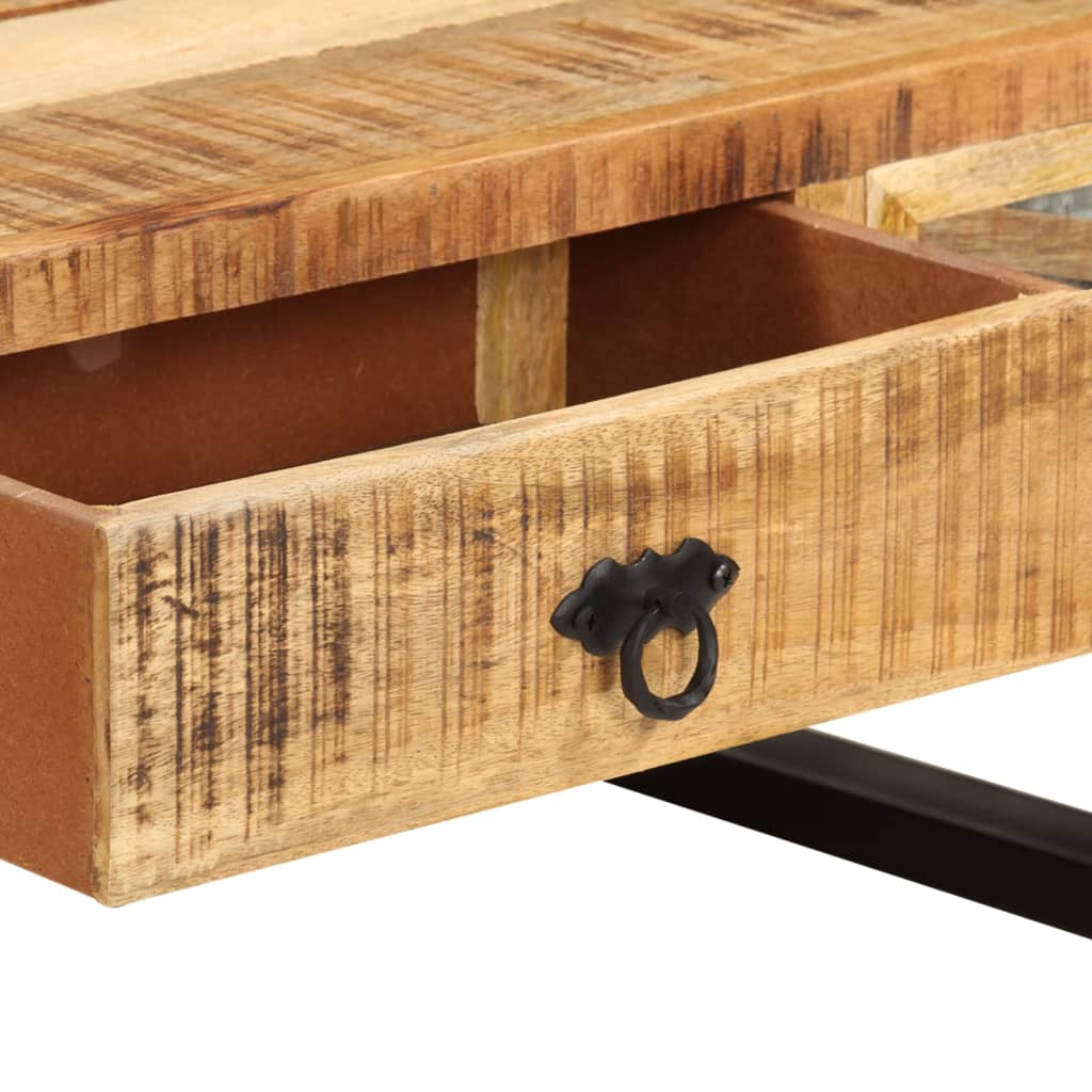 sofabord 110 x 50 x 38 cm massivt mangotræ