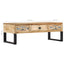 sofabord 110 x 50 x 38 cm massivt mangotræ
