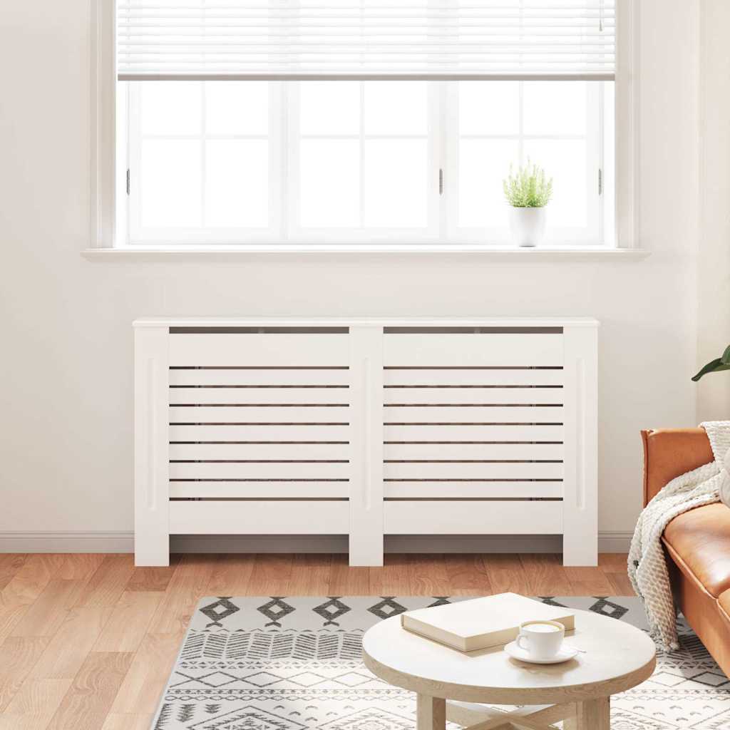 radiatorskjuler MDF 152x19x81,5 cm hvid