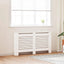 radiatorskjuler MDF 152x19x81,5 cm hvid