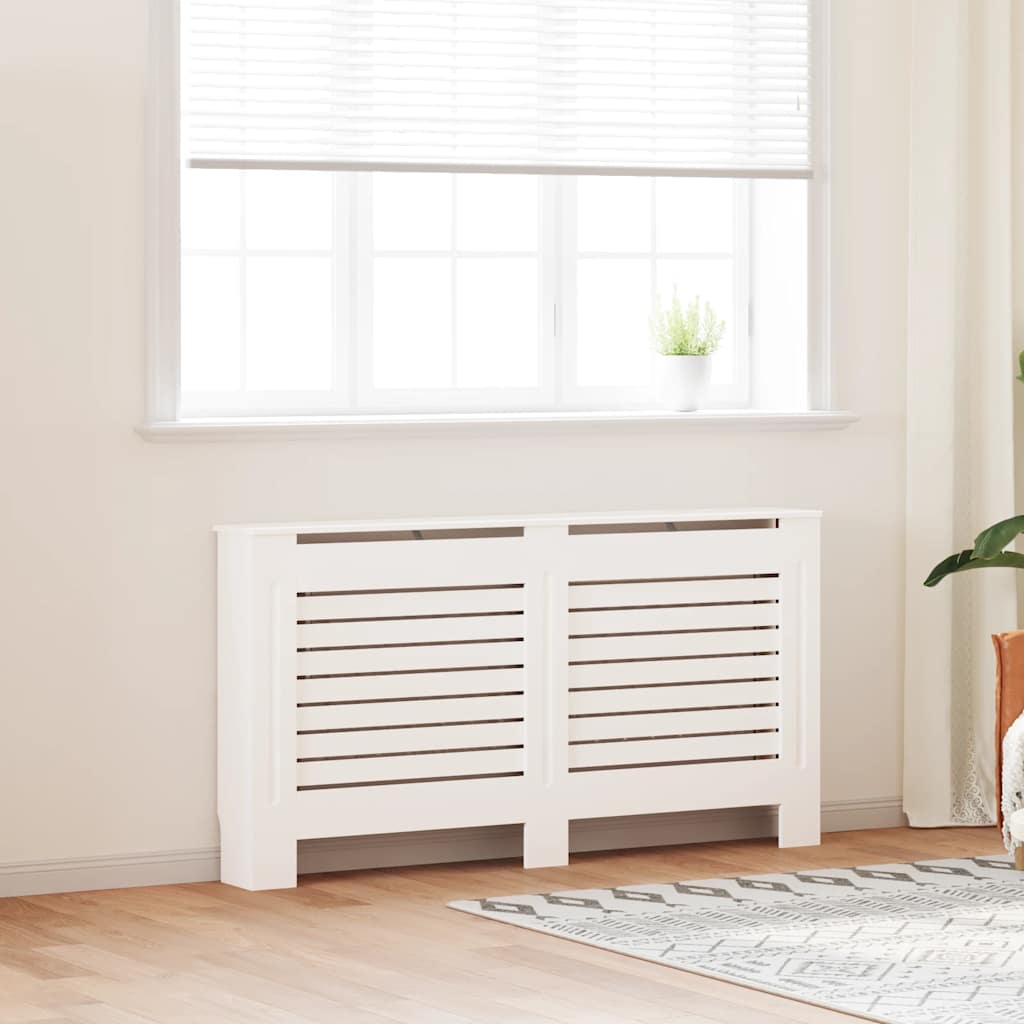 radiatorskjuler MDF 152x19x81,5 cm hvid