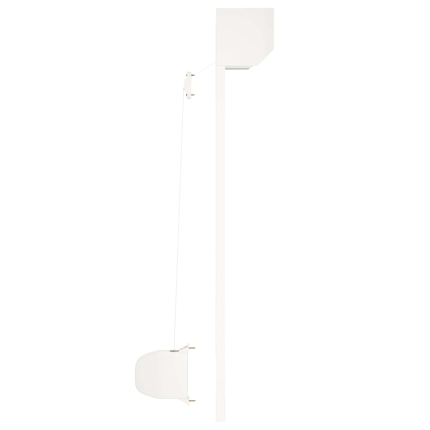 Rullegardin Hvid 70 x 100 cm Aluminium og Polyurethan