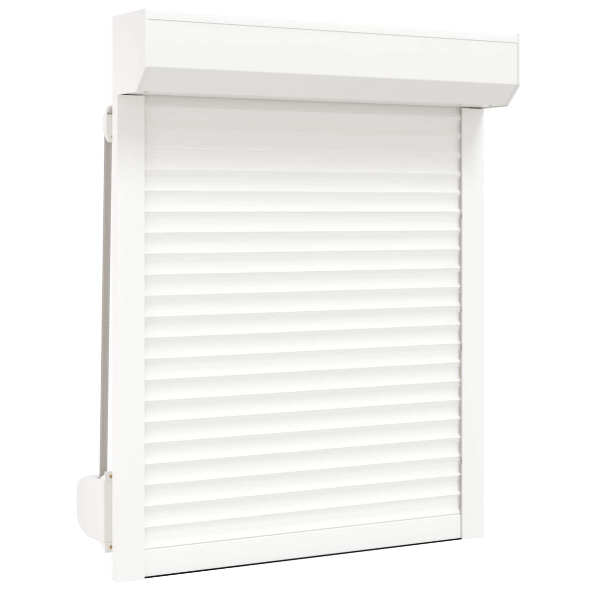 Rullegardin Hvid 80 x 100 cm Aluminium og Polyurethan