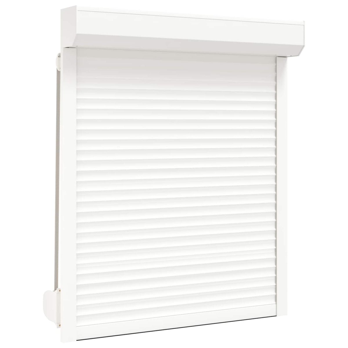 Rullegardin Hvid 100 x 130 cm Aluminium og Polyurethan