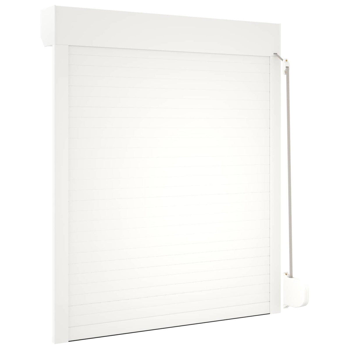 Rullegardin Hvid 100 x 130 cm Aluminium og Polyurethan