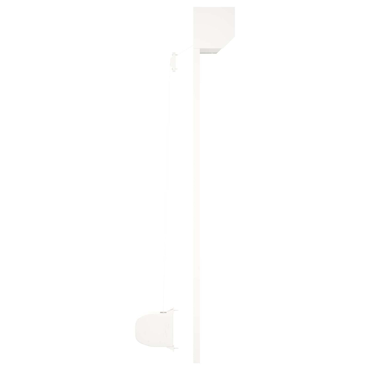 Rullegardin Hvid 100 x 130 cm Aluminium og Polyurethan