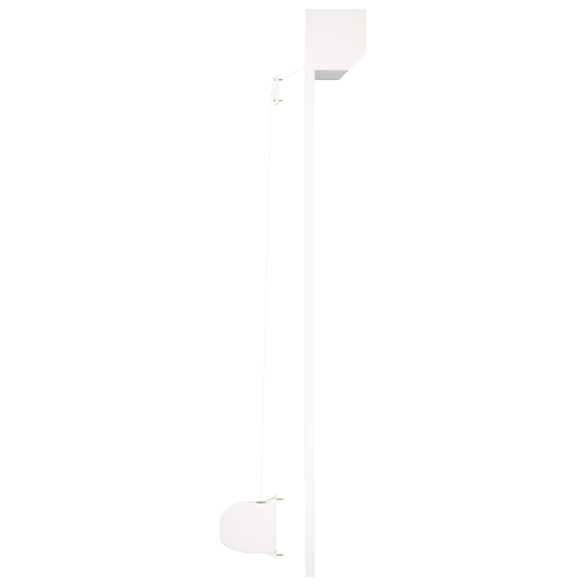 Rullegardin Hvid 110 x 130 cm Aluminium og Polyurethan