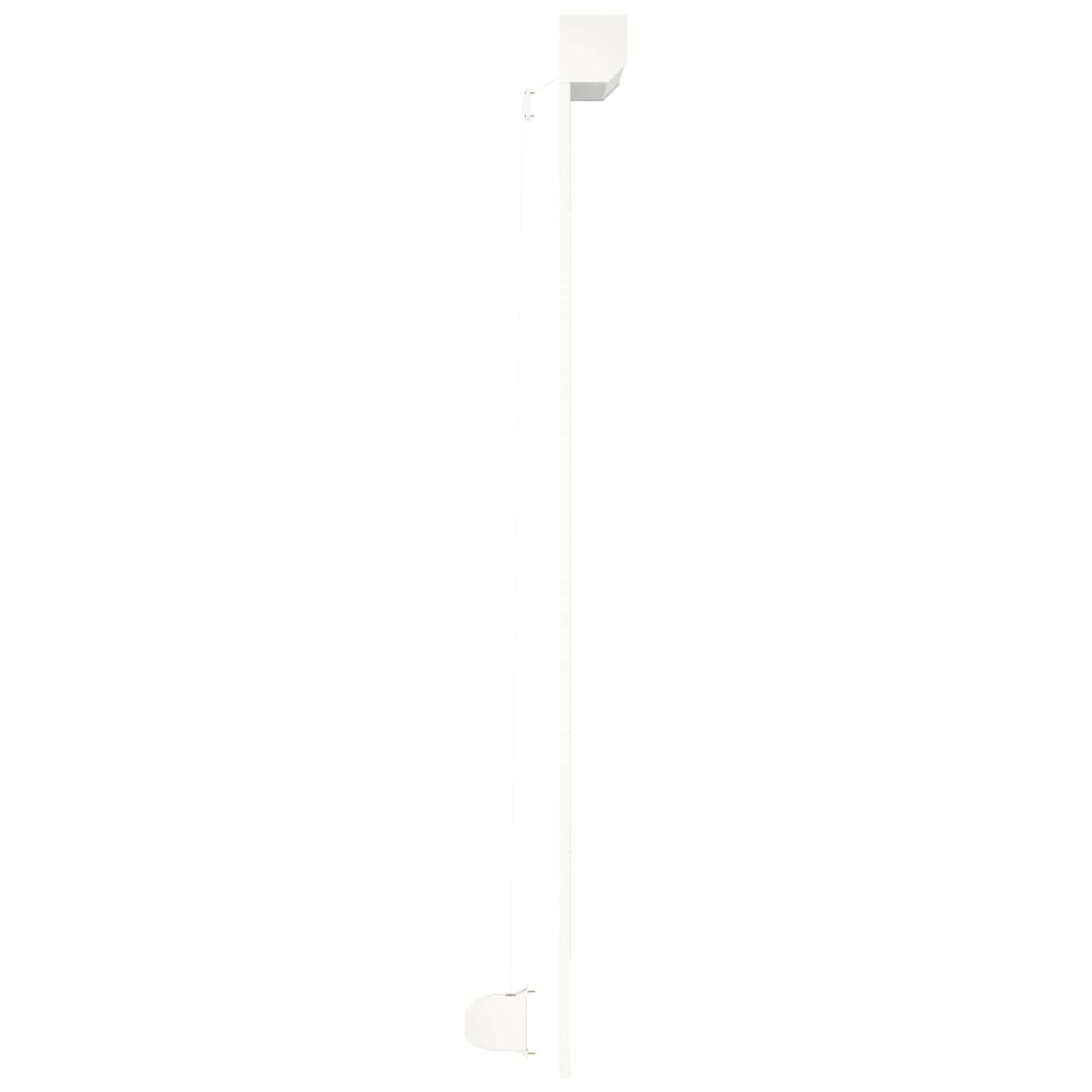 Rullegardin Hvid 110 x 220 cm Aluminium og Polyurethan