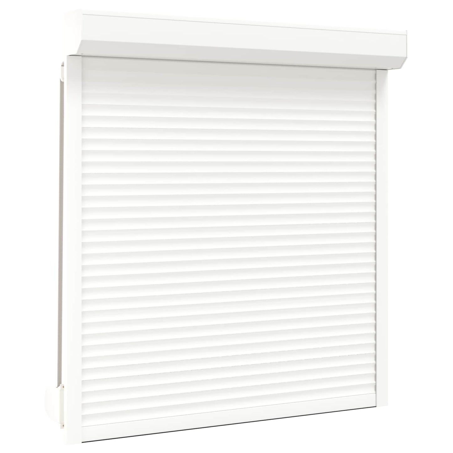Rullegardin Hvid 130 x 140 cm Aluminium og Polyurethan