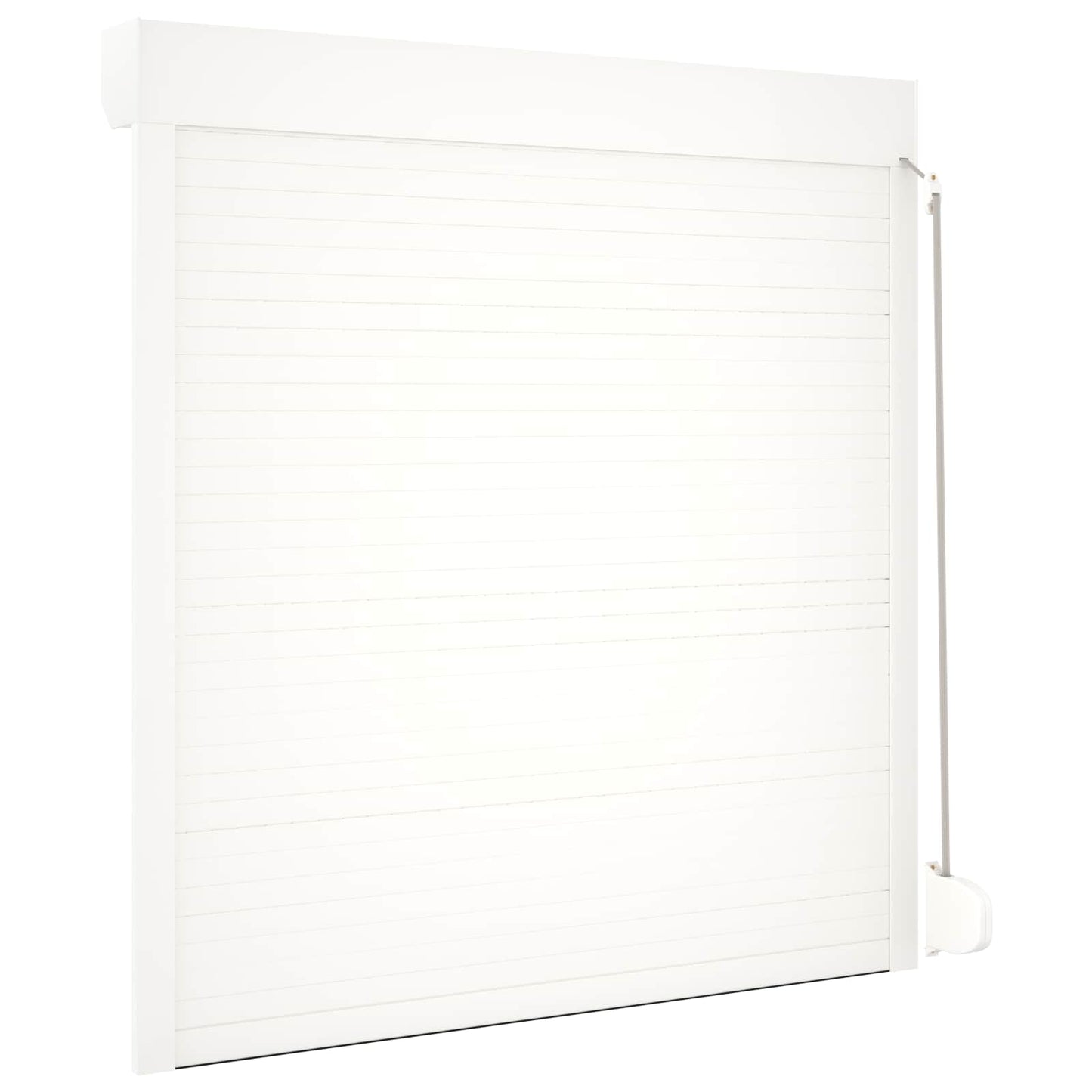 Rullegardin Hvid 130 x 140 cm Aluminium og Polyurethan