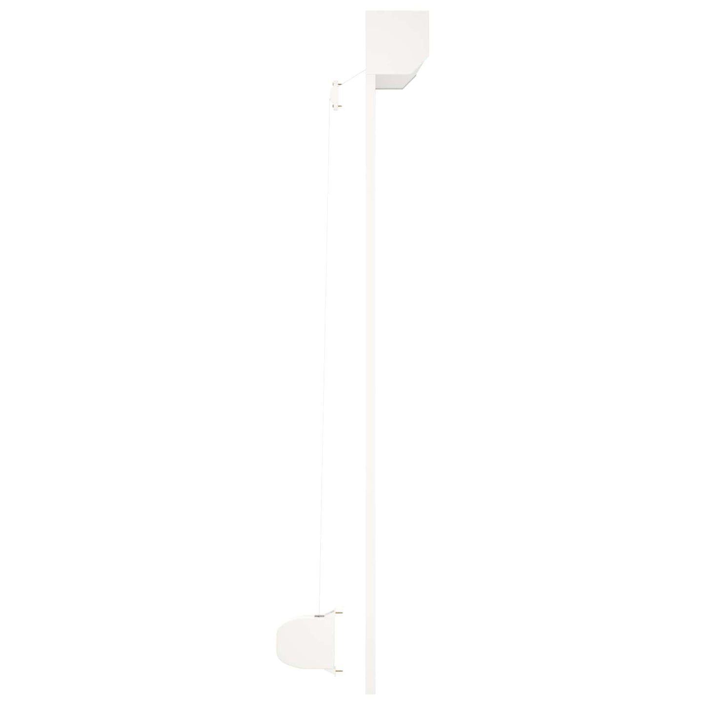 Rullegardin Hvid 140 x 150 cm Aluminium og Polyurethan