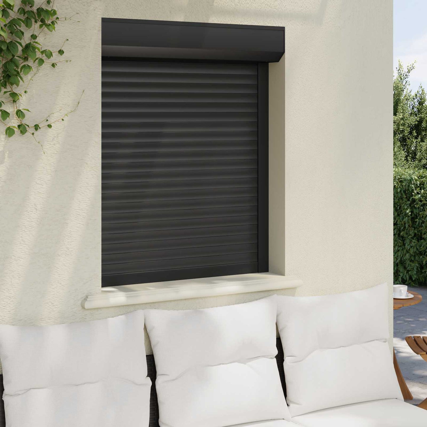 Rullegardin Antracit 80 x 100 cm Aluminium og Polyurethan