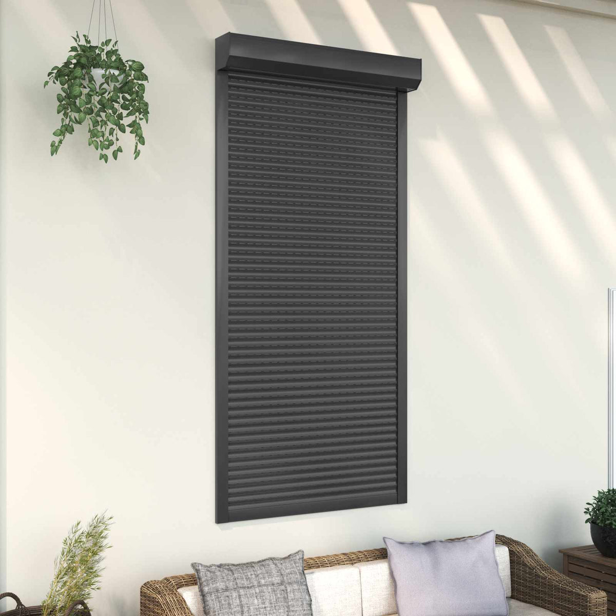 Rullegardin Antracit 100 x 210 cm Aluminium og Polyurethan
