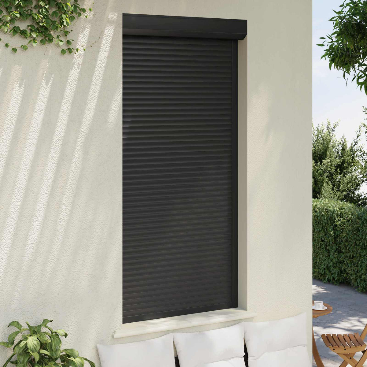 Rullegardin Antracit 100 x 210 cm Aluminium og Polyurethan