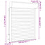 Rullegardin Antracit 110 x 130 cm Aluminium og Polyurethan