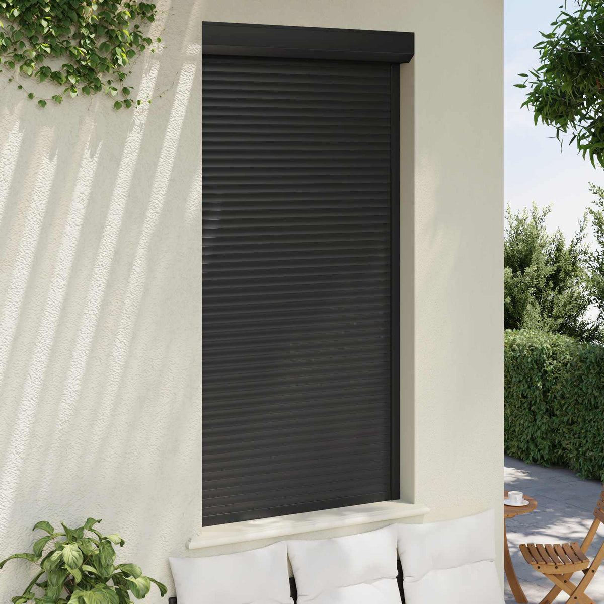 Rullegardin Antracit 110 x 220 cm Aluminium og Polyurethan