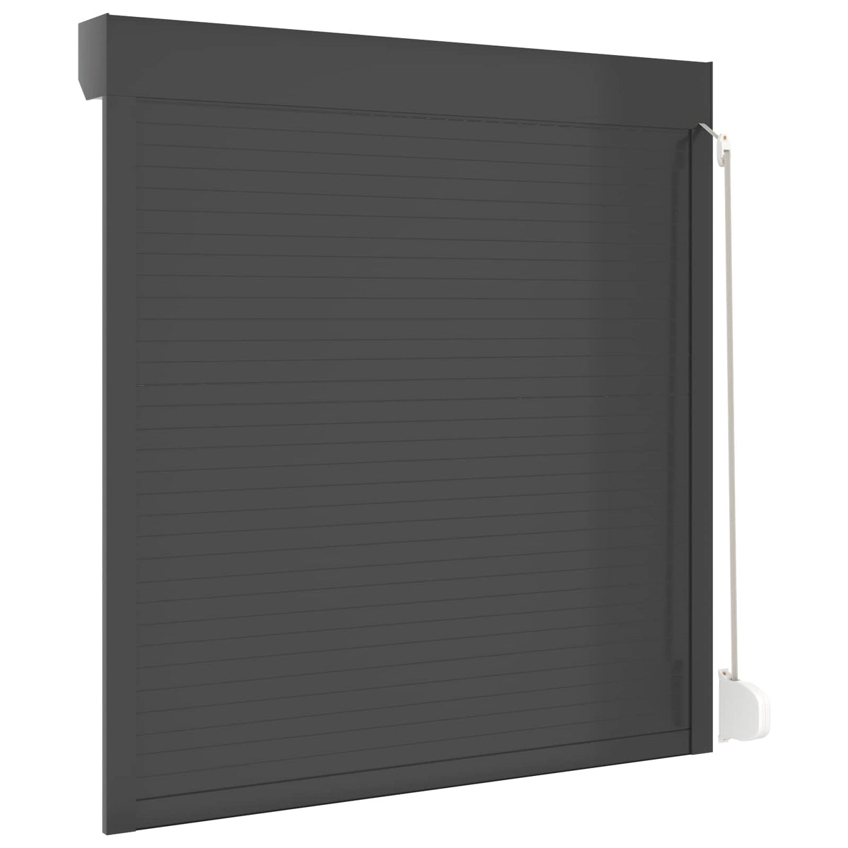 Rullegardin Antracit 130 x 140 cm Aluminium og Polyurethan