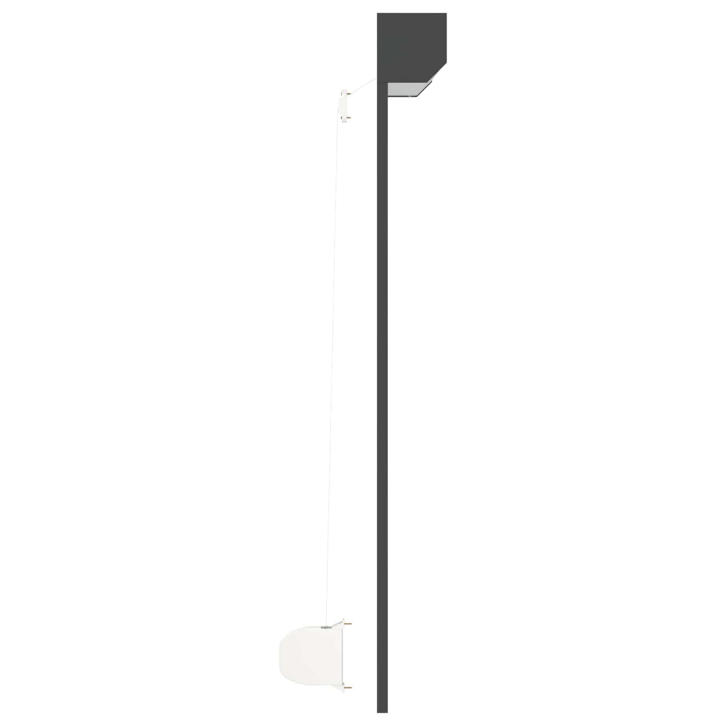 Rullegardin Antracit 130 x 140 cm Aluminium og Polyurethan