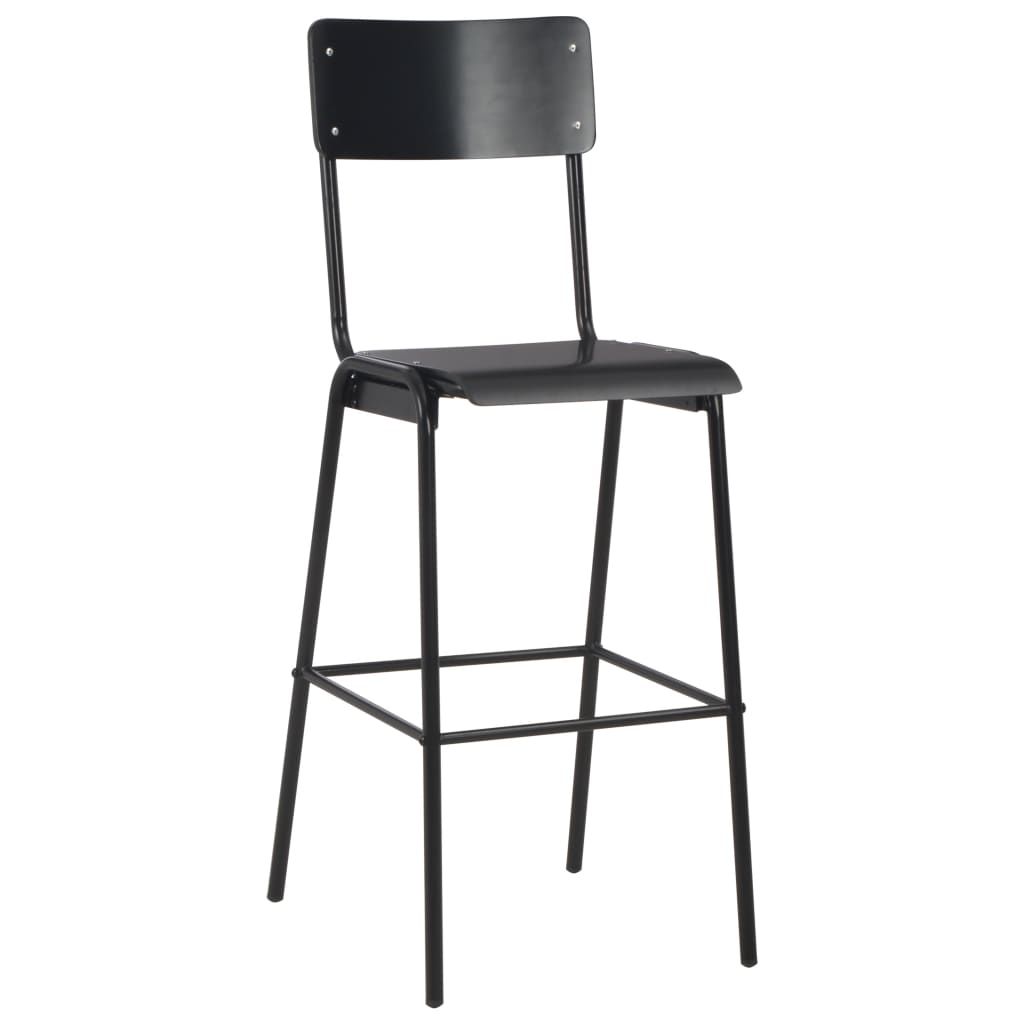 barsæt i 3 dele stål sort