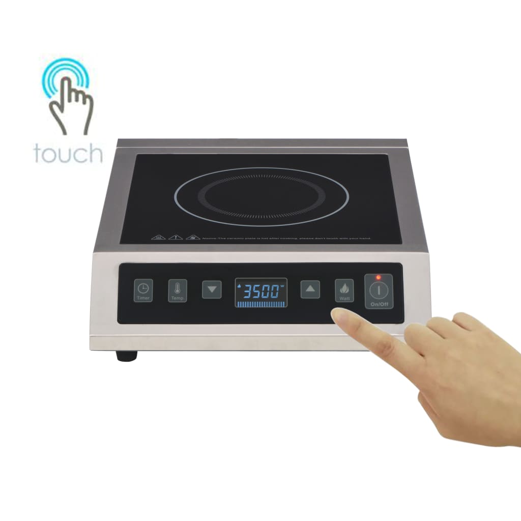 elektrisk induktionskogeplade med touch-panel 3500 W