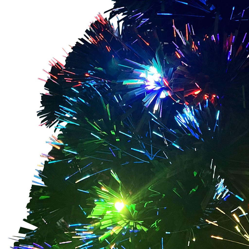 forudtændt juletræ med stativ og LED 120 cm fiberoptisk