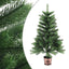 kunstigt juletræ med naturtro nåle 90 cm grøn